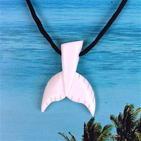 Collier unique en queue de baleine hawaïenne, collier en queue de baleine en os de buffle sculpté à la main, cadeau d'anniversaire pour homme, papa, père, mère, N9433