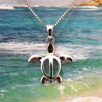 Collier assorti mère-fille tortue de mer hawaïenne, pendentif tortue en argent sterling, N7008 grande petite sœur, cadeau d'anniversaire pour maman et femme