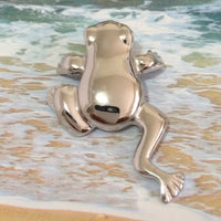 Magnifique collier hawaïen en forme de grenouille, pendentif en argent sterling en forme de grenouille bondissante, cadeau d'anniversaire pour mère, épouse, maman, bijoux uniques de l'île, N6122