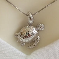 Magnifique collier de tortue de mer hawaïenne, pendentif tortue hawaïenne en argent sterling, cadeau d'anniversaire pour mère, épouse, maman, bijoux des îles, N6127