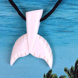 Collier unique en queue de baleine hawaïenne, collier en queue de baleine en os de buffle sculpté à la main, cadeau d'anniversaire pour homme, papa, père, mère, N9433