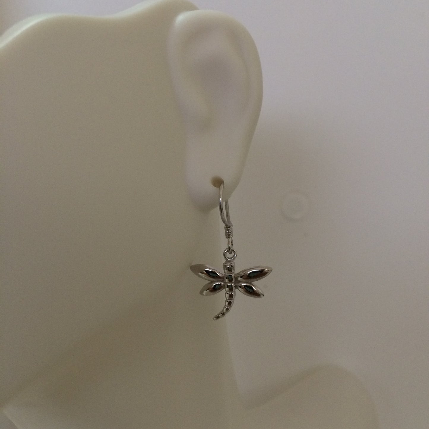 Pretty Hawaiian Dragonfly Earring, Sterling Silver Dragonfly Dangle Earring, E4112 Birthday Wife Mom Girl Mother Gift, Island Jewelry