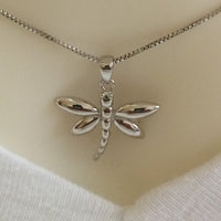 Magnifique collier et boucles d'oreilles libellule hawaïenne, pendentif libellule en argent sterling, cadeau d'anniversaire pour mère, épouse, maman et fille, N6115S