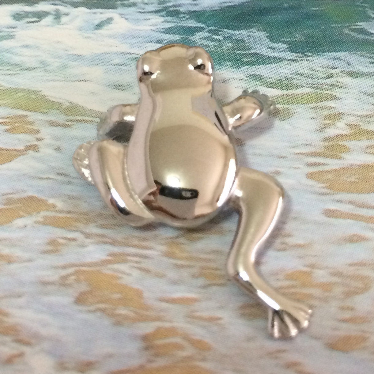 Collier unique de grenouille sauteuse hawaïenne, pendentif grenouille en argent sterling, cadeau d'anniversaire pour mère, épouse, maman, bijoux uniques de l'île, N6121