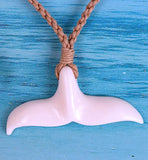 Collier unique en forme de queue de baleine hawaïenne de grande taille, collier en queue de baleine en os de buffle sculpté à la main, cadeau d'anniversaire pour maman N9427, bijoux des îles