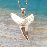 Collier unique hawaïen en dents de requin solides 3D, pendentif en dents de requin en argent sterling, cadeau d'anniversaire pour mère, épouse, maman, bijoux des îles, N6108