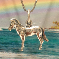 Collier cheval texan 3D unique, pendentif cheval 3D en argent sterling, finition polie et oxydée, cadeau d'anniversaire pour mère, épouse, maman, N2990