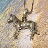 Collier cheval texan 3D unique, pendentif cheval 3D en argent sterling, finition polie et oxydée, cadeau d'anniversaire pour mère, épouse, maman, N2990