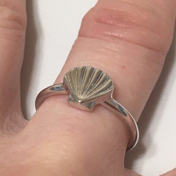 Unique Pretty Hawaiian Seashell Ring, Sterling Silver Sea Shell Ring, R2377 Birthday Mother Anniversary Wife Mom Gift, Island Jewelry