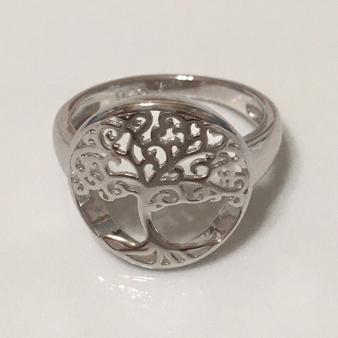 Gorgeous Hawaiian Large Tree of Life Ring, Sterling Silver Tree of Life Ring, Island Jewelry, R2367 Mother Birthday Gift, Stackable Ring