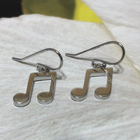 Beautiful Hawaiian Musical Note Earring, Sterling Silver Music Note Dangle Earring, E8141 Birthday Wife Mom Mother Gift, Music Jewelry