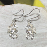 Boucles d'oreilles uniques en forme d'hippocampe hawaïen, boucles d'oreilles pendantes en argent sterling, cadeau d'anniversaire pour femme, maman, mère, bijoux des îles, E8136