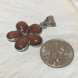 Unique Hawaiian Genuine Koa Wood Plumeria Necklace, Sterling Silver Plumeria Flower Pendant, N8167 Birthday Mother Mom Gift