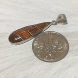 Unique Hawaiian Genuine Koa Wood Rain Drop Necklace, Sterling Silver Koa Wood Pendant, N8183 Birthday Mom Mother Gift, Island Jewelry