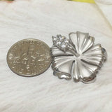 Beautiful Hawaiian Hibiscus Necklace and Earring, Official Hawaii State Flower, Sterling Silver Hibiscus CZ Pendant N6134S Birthday Mom Gift