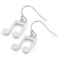 Beautiful Hawaiian Musical Note Earring, Sterling Silver Music Note Dangle Earring, E8141 Birthday Wife Mom Mother Gift, Music Jewelry