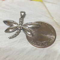 Stunning Large Hawaiian Dragonfly Necklace and Earring, Sterling Silver Dragonfly Pendant, N6116S Birthday Mother Wife Mom Gift