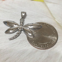 Stunning Large Hawaiian Dragonfly Earring and Necklace, Sterling Silver Dragonfly Pendant, N6116S2 Birthday Mother Wife Mom Gift