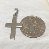 Pretty Hawaiian Cross Necklace and Earring, Sterling Silver Cross Charm Pendant, Christian Jewelry, N2010S Birthday Mother Mom Gift