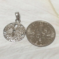 Collier unique et joli en forme de dollar de sable hawaïen, pendentif en argent sterling avec breloque en forme de dollar de sable, cadeau d'anniversaire pour mère, épouse, maman et fille, N6117