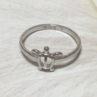 Beautiful Hawaiian Sea Turtle Ring, Sterling Silver Honu Petroglyph Ring, R1002 Birthday Mom Anniversary Mother Gift