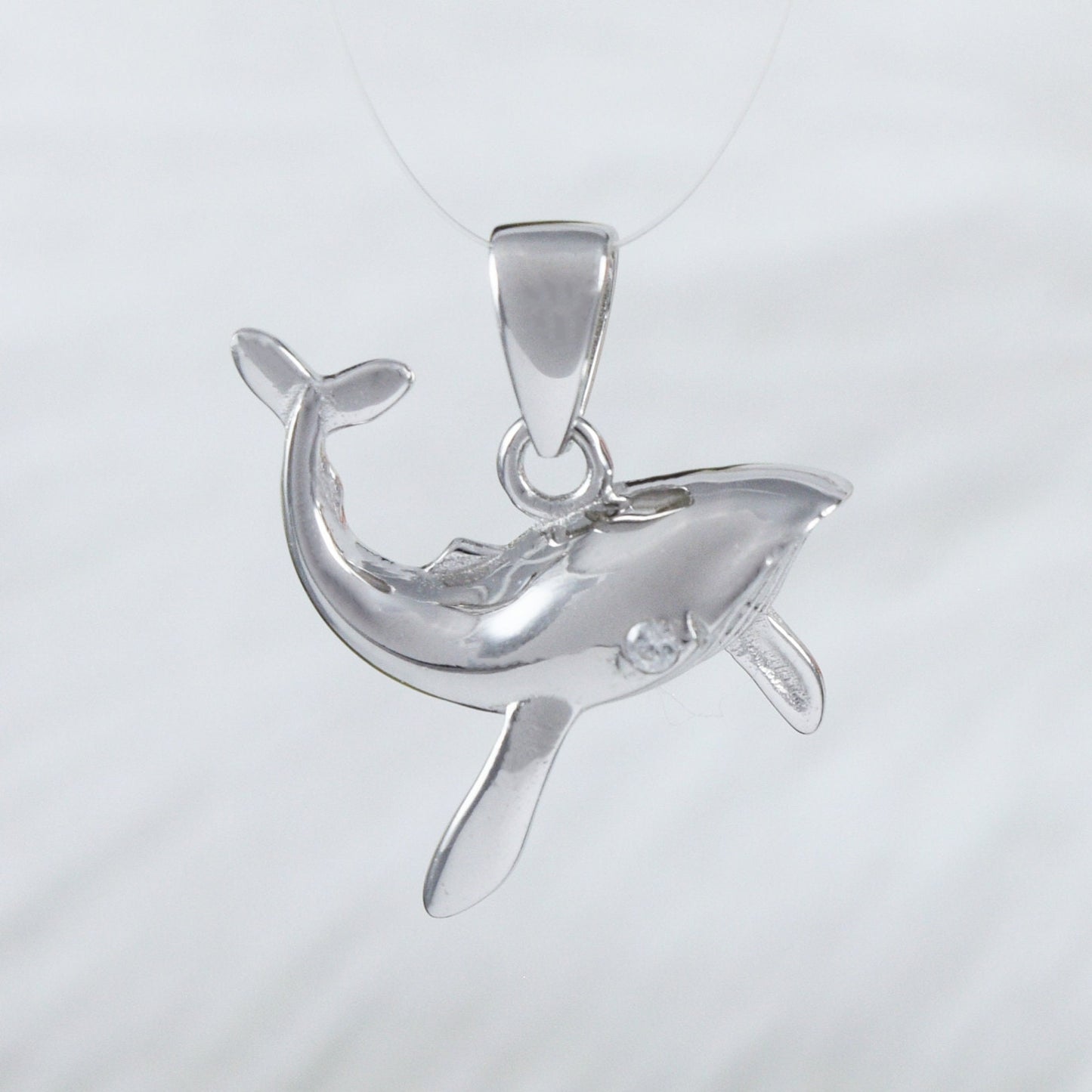 Collier et boucles d'oreilles uniques en forme de baleine à bosse hawaïenne, pendentif en argent sterling, cadeau d'anniversaire pour mère, épouse, maman et fille, N6104S