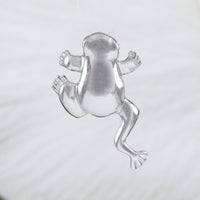 Magnifique boucle d'oreille et collier hawaïen en forme de grenouille, pendentif en argent sterling en forme de grenouille bondissante, cadeau d'anniversaire pour mère, épouse, maman, N6122