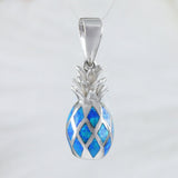 Boucles d'oreilles et collier uniques et magnifiques en opale bleue 3D hawaïenne, pendentif en argent sterling en opale bleue, cadeau d'anniversaire pour maman N8386S