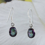 Gorgeous Hawaiian Genuine Rainbow Mystic Topaz Earring, Sterling Silver Mystic Topaz Dangle Earring, E8688 Birthday Mom Gift