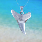 Collier unique hawaïen en dents de requin solides 3D, pendentif en dents de requin en argent sterling, cadeau d'anniversaire pour mère, épouse, maman, bijoux des îles, N6108