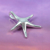 Pretty Hawaiian Starfish Necklace, Sterling Silver Star Fish Charm Pendant, N2011 Birthday Mother Wife Mom Girl Gift, Island Jewelry