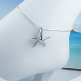 Beautiful Hawaiian Large Starfish Anklet or Bracelet, Sterling Silver Star Fish Charm Bracelet, A2022 Birthday Mom Wife Mother Gift