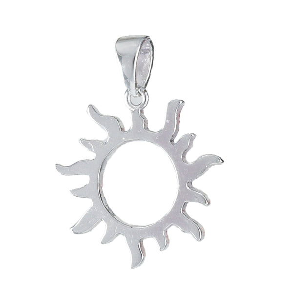 Unique Beautiful Hawaiian Sun Necklace, Sterling Silver Sun Pendant, N8949 Birthday Mom Mother Gift, Island Jewelry