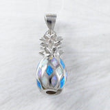 Unique Beautiful Hawaiian 3D Tri-color Opal Pineapple Necklace, Sterling Silver Blue White Pink Opal Pineapple Pendant, N9310 Birthday Gift