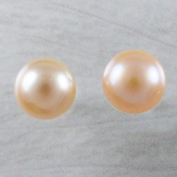 Beautiful Hawaiian Genuine Pink Pearl Earring, Sterling Silver Pink Pearl Stud Post Earring, E9249 Birthday Anniversary Wife Mom Gift