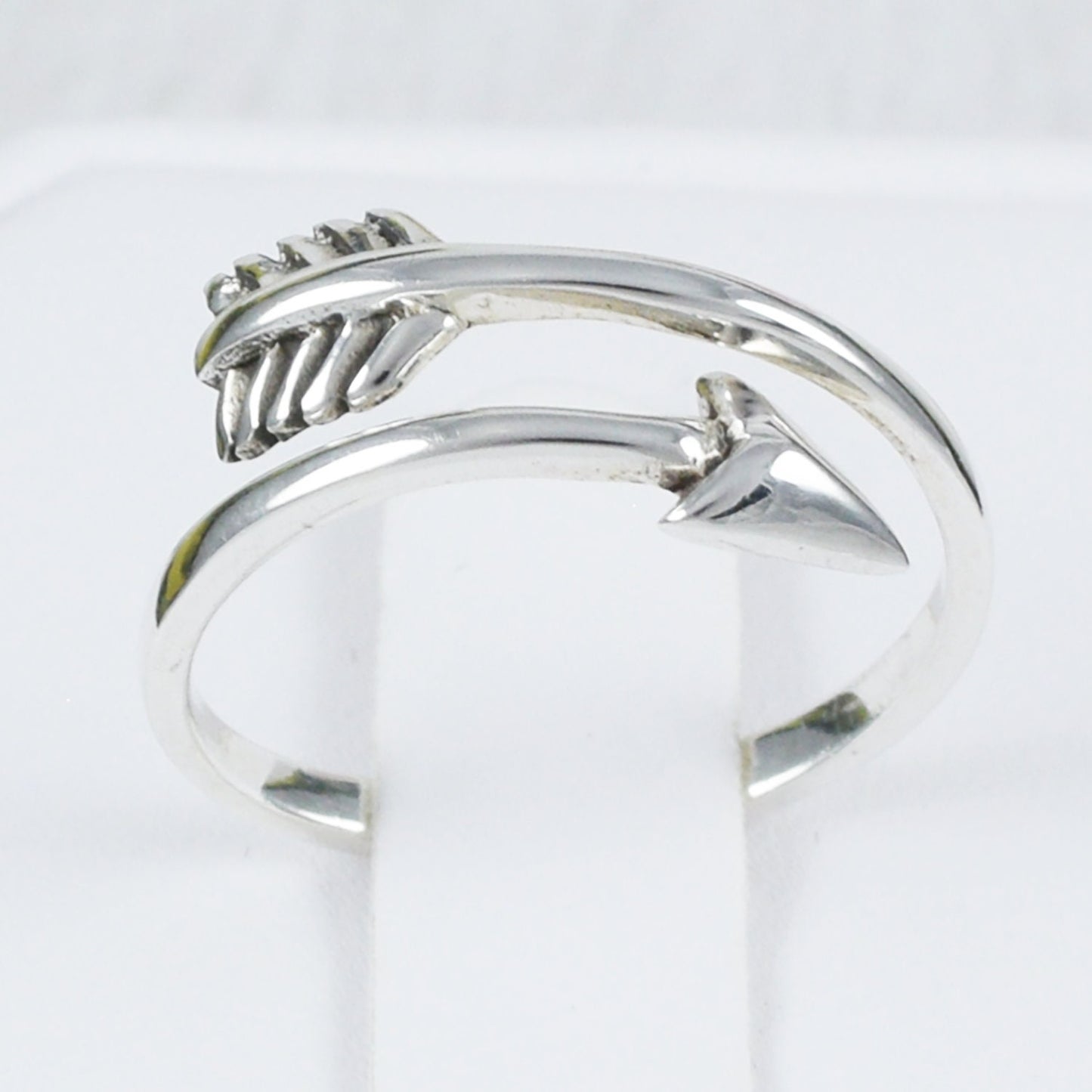 Adjustable Unique Hawaiian Arrow Ring, Sterling Silver Arrow Ring, R2391 Mother Birthday Mom Wife Gift, Stackable Ring