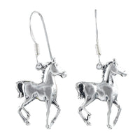 Unique Hawaiian Large Horse Earring, Sterling Silver Horse Dangle Earring, E8670 Birthday Wife Mom Mother Gift, Island Jewelry