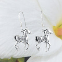 Unique Hawaiian Large Horse Earring, Sterling Silver Horse Dangle Earring, E8670 Birthday Wife Mom Mother Gift, Island Jewelry