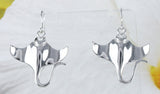 Magnifique collier et boucles d'oreilles raie manta hawaïenne, pendentif raie manta en argent sterling, cadeau d'anniversaire pour mère, épouse, maman, N6106S3