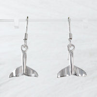 Unique Pretty Hawaiian Whale Tail Earring, Sterling Silver Whale Tail Dangle Earring, E4016 Birthday Mom Girl Mother Gift, Island Jewelry