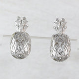 Belle boucle d'oreille ananas hawaïenne, boucle d'oreille à tige en argent sterling, E4119 cadeau d'anniversaire pour femme, maman, fille, mère, bijoux des îles