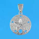 Magnifique collier hawaïen en forme de dollar de sable de grande taille, pendentif en argent sterling en forme de dollar de sable, cadeau d'anniversaire pour mère, épouse, maman, bijoux des îles, N6118