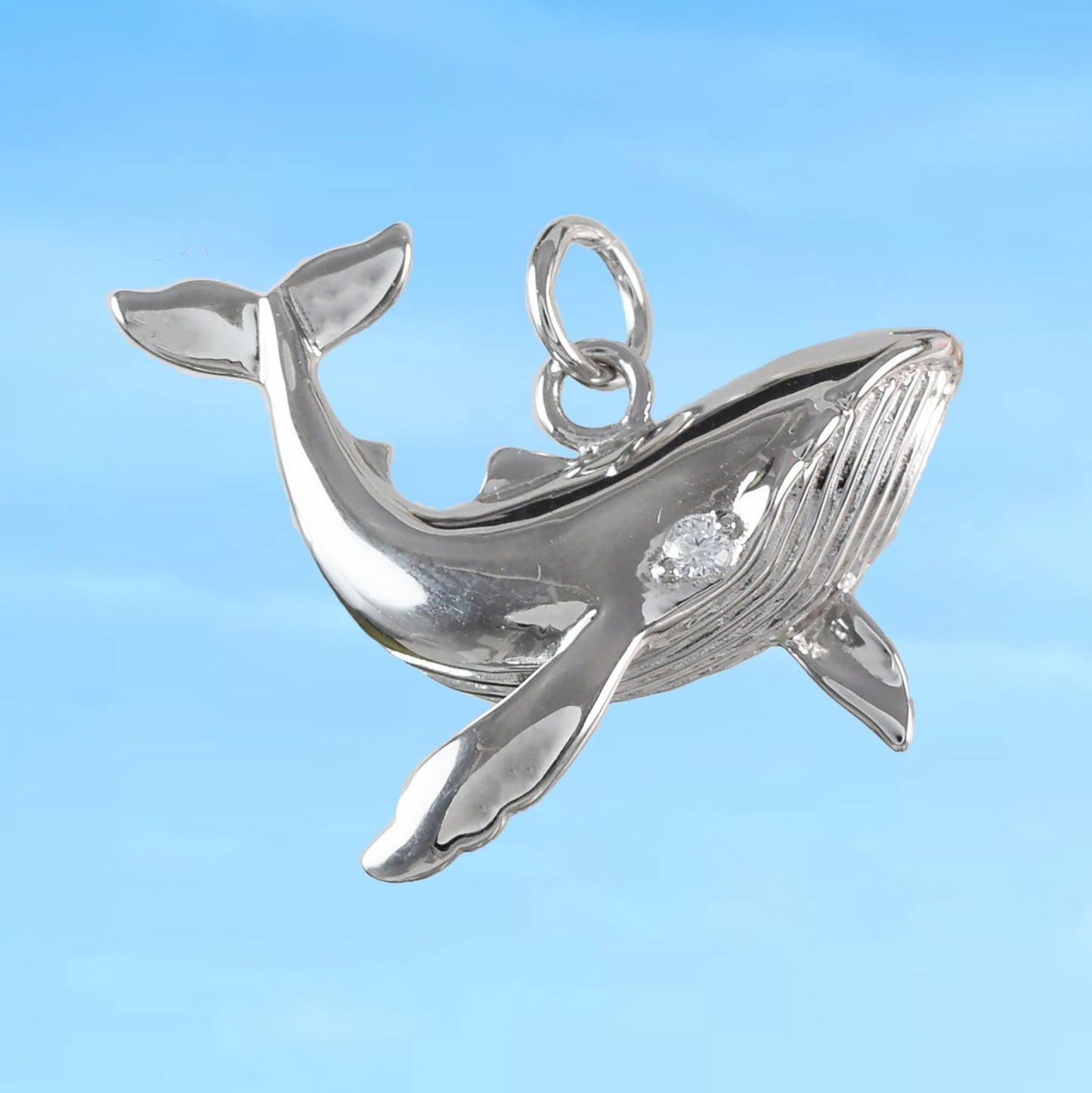 Collier unique de baleine à bosse hawaïenne, pendentif de baleine hawaïenne en argent sterling, cadeau d'anniversaire de maman N6011,