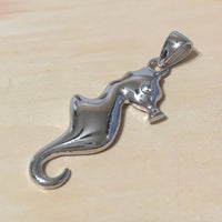 Unique Hawaiian Seahorse Necklace, Sterling Silver Sea Horse Pendant, N6112 Birthday Valentine Wife Mom Gift, Unique Island Jewelry